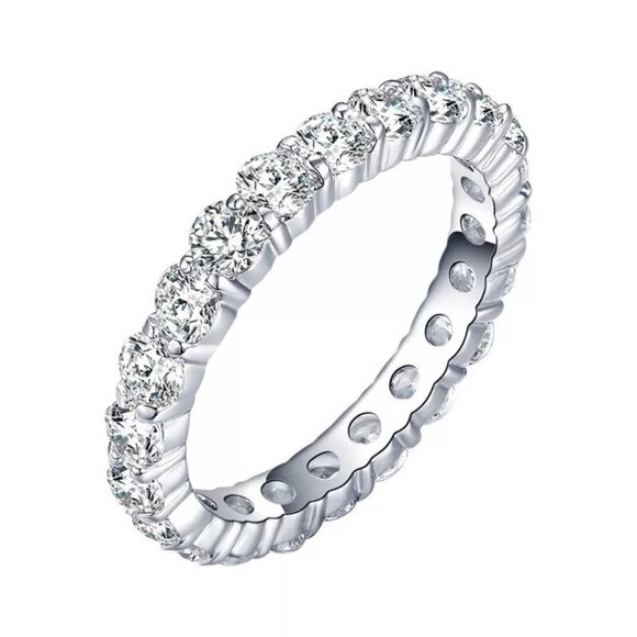 New Womens Eternity Diamond Cubic Zirconia Ring - Picture 4 of 4